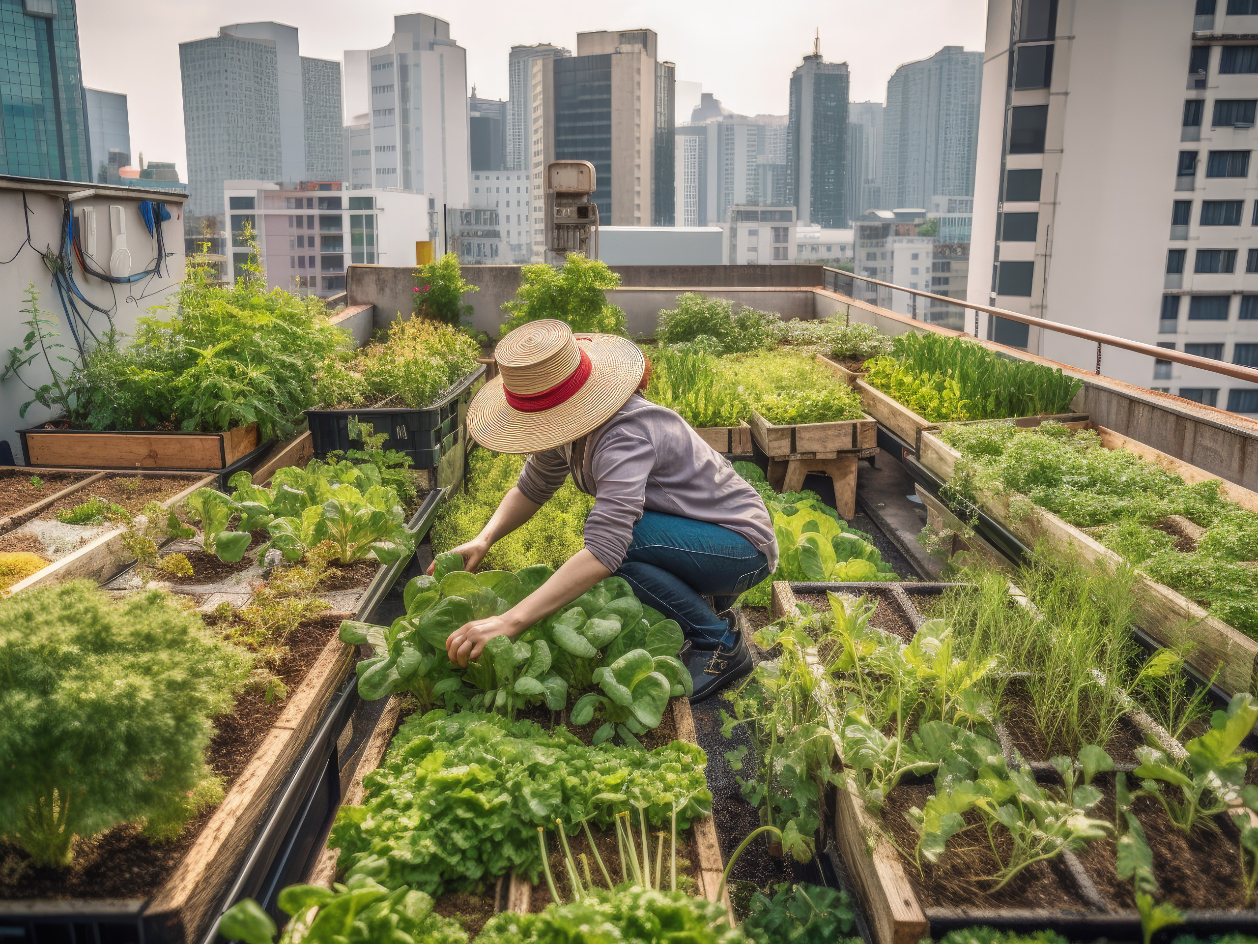 Gemüse, Dachgarten, Balkongemüse, Urban Gardening